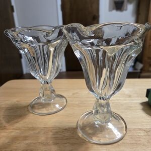 Crystal Clear Glass Dessert Cups